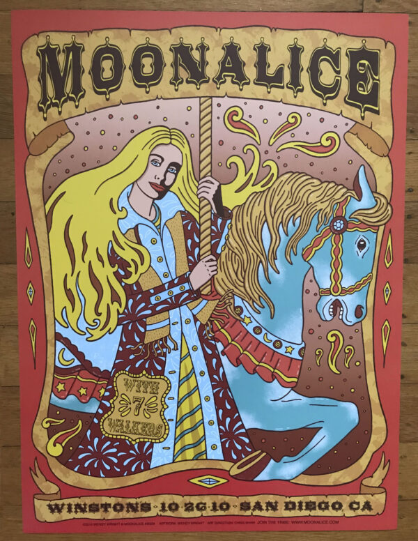 Moonalice San Diego 2010 Concert Poster