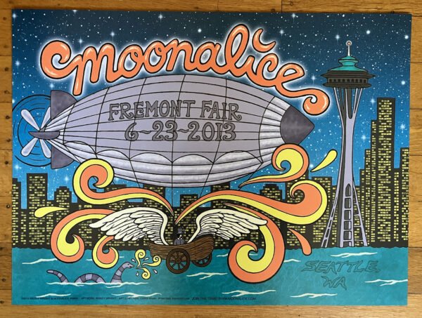 Moonalice Seattle 2013 Concert Poster