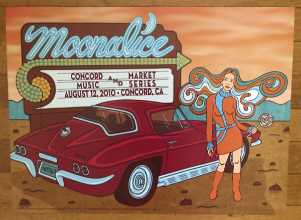 Moonalice Concord 2010 Concert Poster.