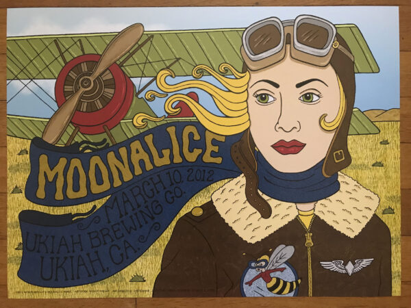 Moonalice Ukiah 2012 show poster