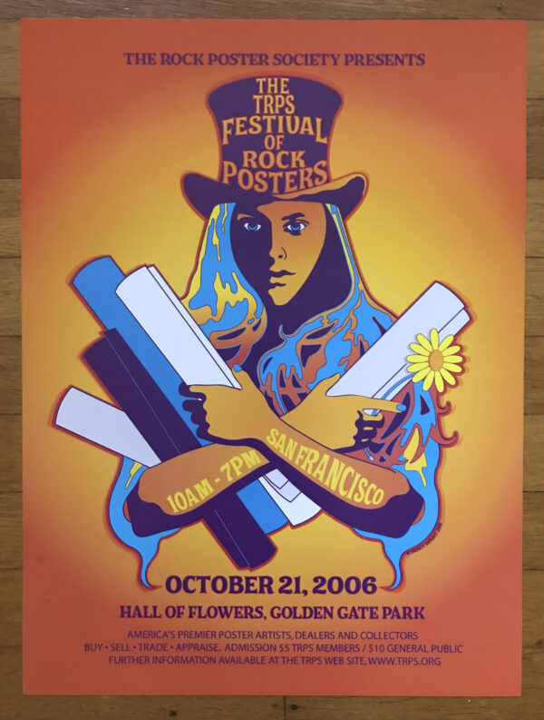 Official 2006 The Rock Poster Society Festival of Rock show poster.